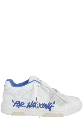 Off-White Graffiti Printed Low-Top Sneakers