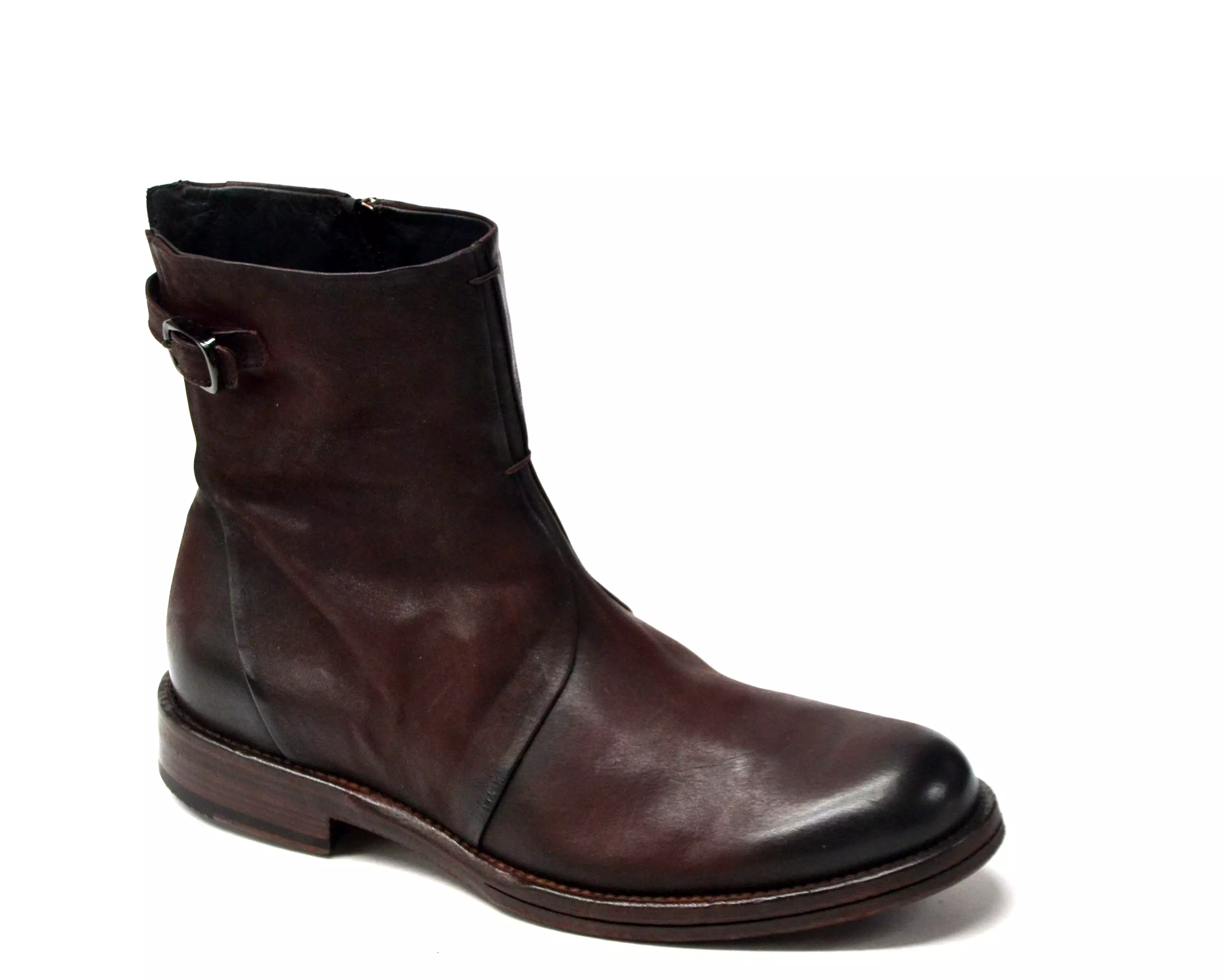 Oxford Chestnut Zipped Boots