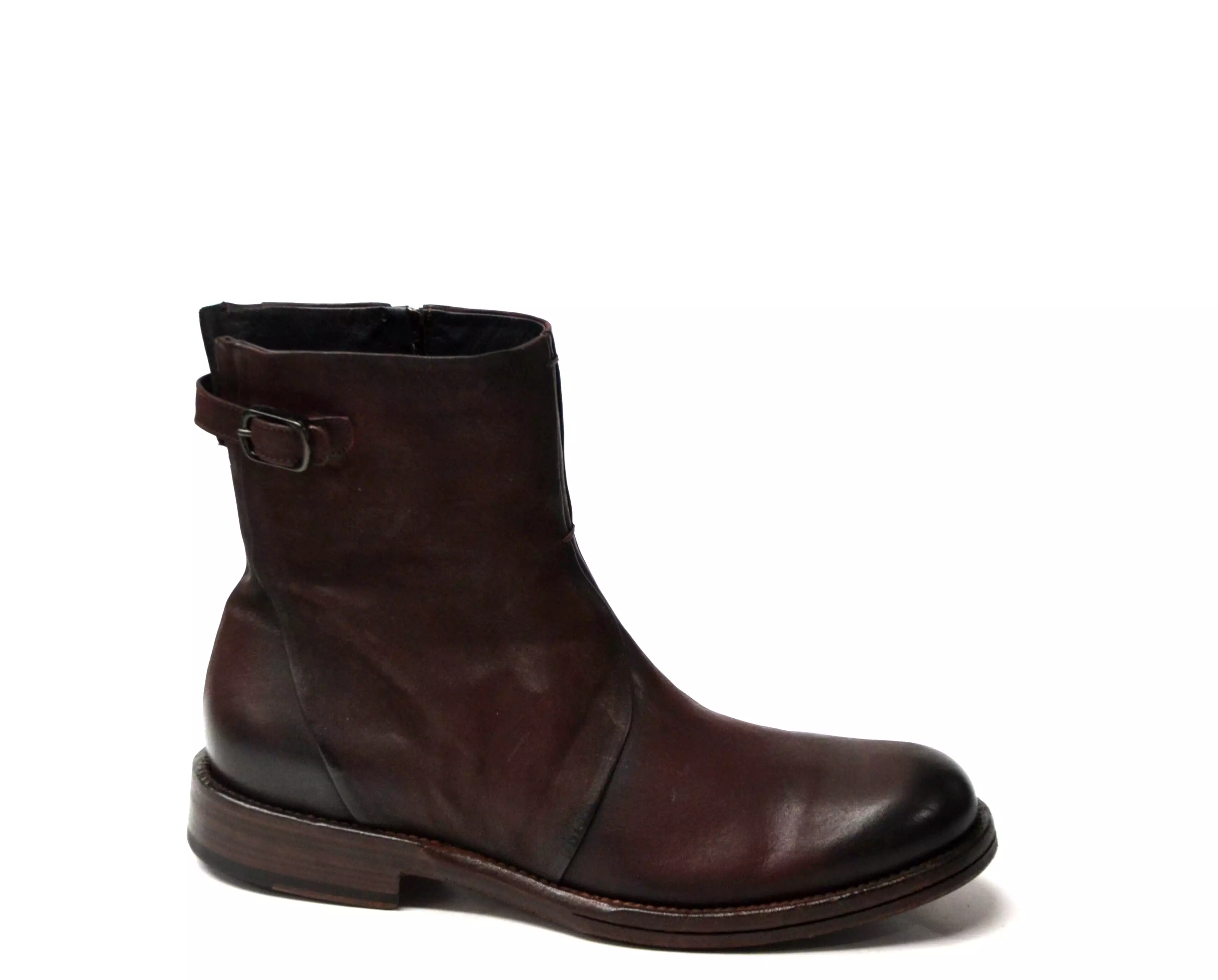 Oxford Chestnut Zipped Boots