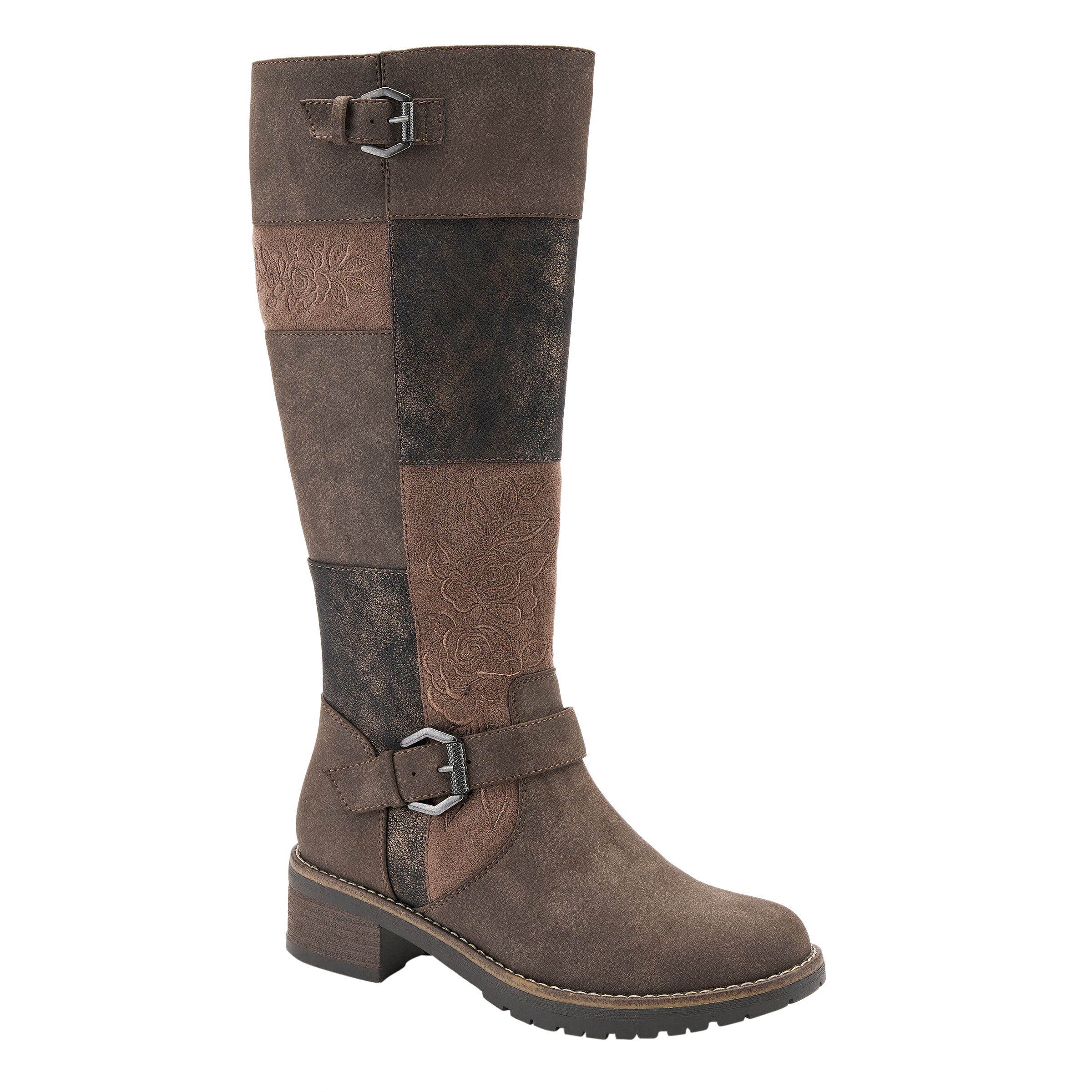 PATRIZIA COLLAGE TALL BOOTS