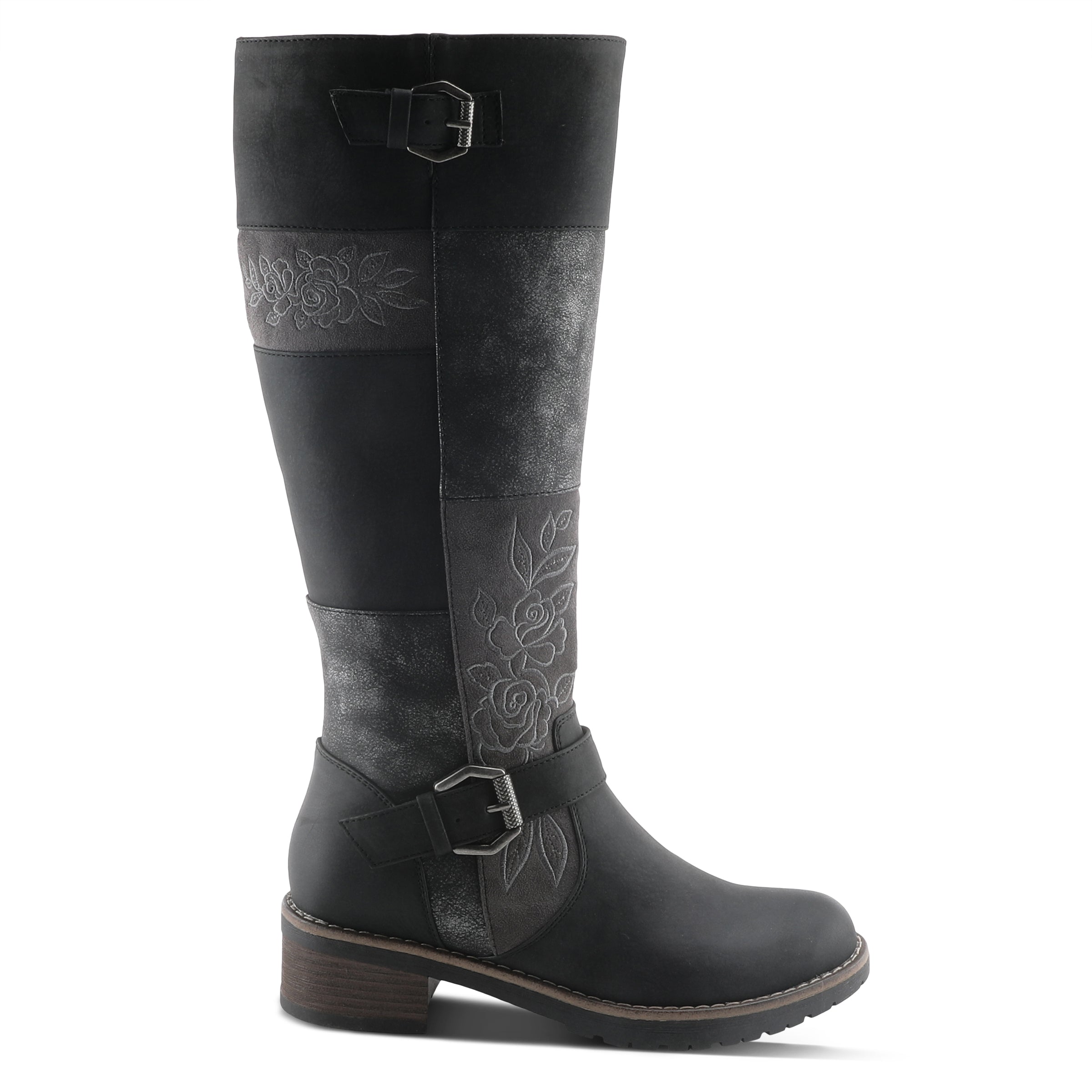 PATRIZIA COLLAGE TALL BOOTS