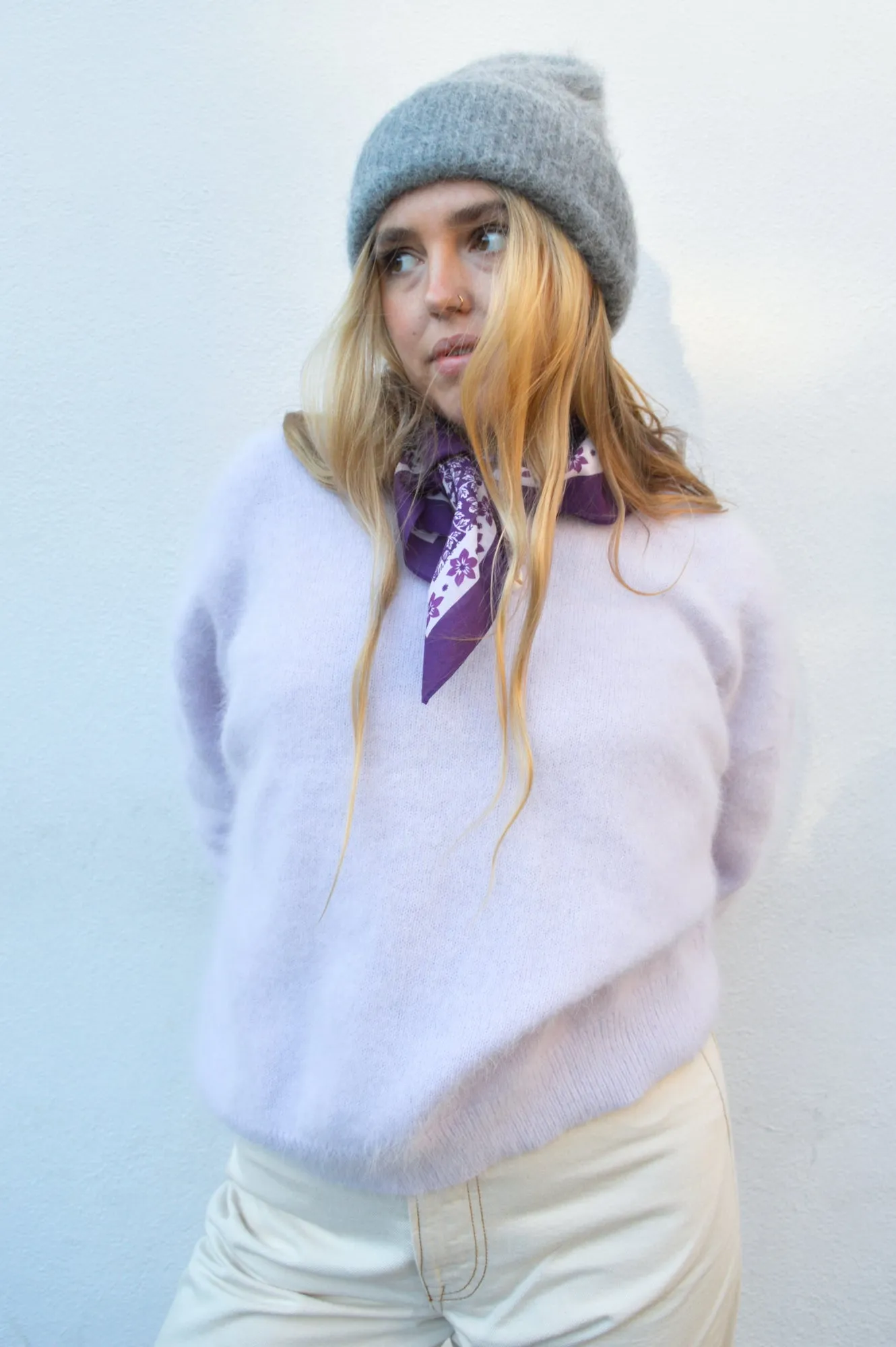 Petite Mendigote Violet Scarf