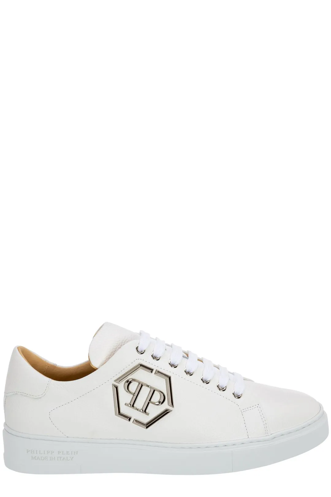 Philipp Plein Hexagon Logo Plaque Low-Top Sneakers