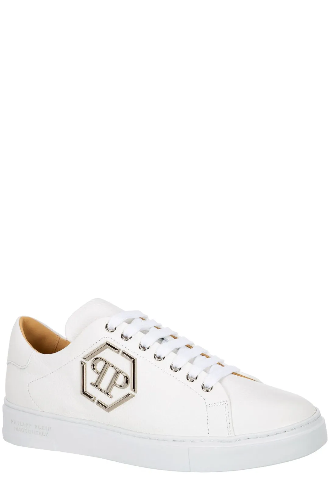 Philipp Plein Hexagon Logo Plaque Low-Top Sneakers