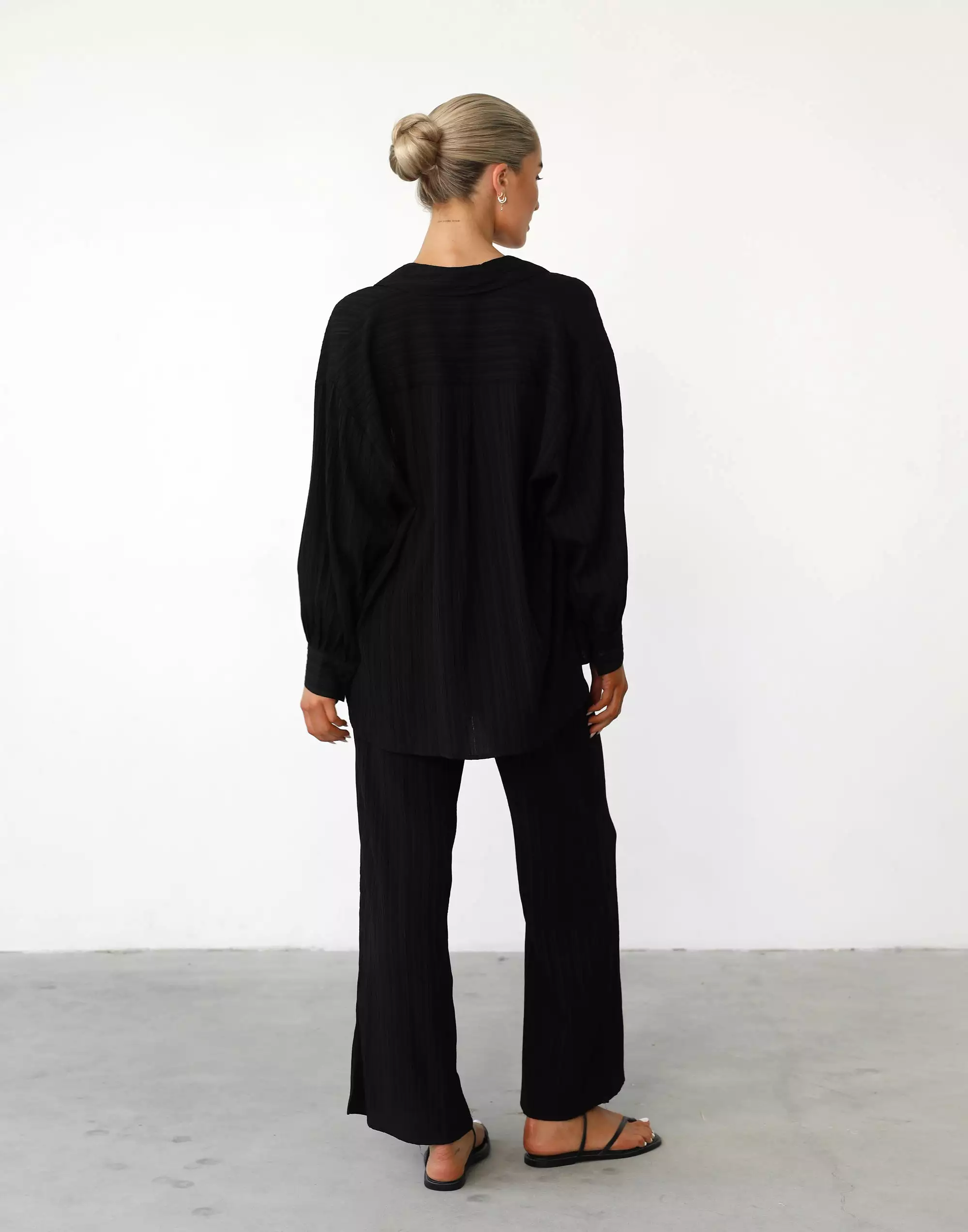 Ria Long Sleeve Shirt (Black)