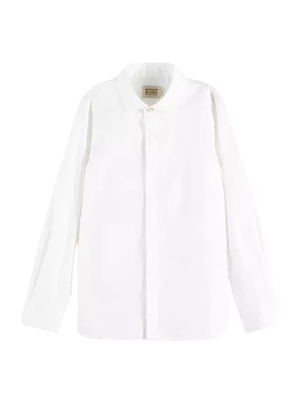 Scotch & Soda Boys L/S Slim Fit Dress Shirt _White 167560-0006