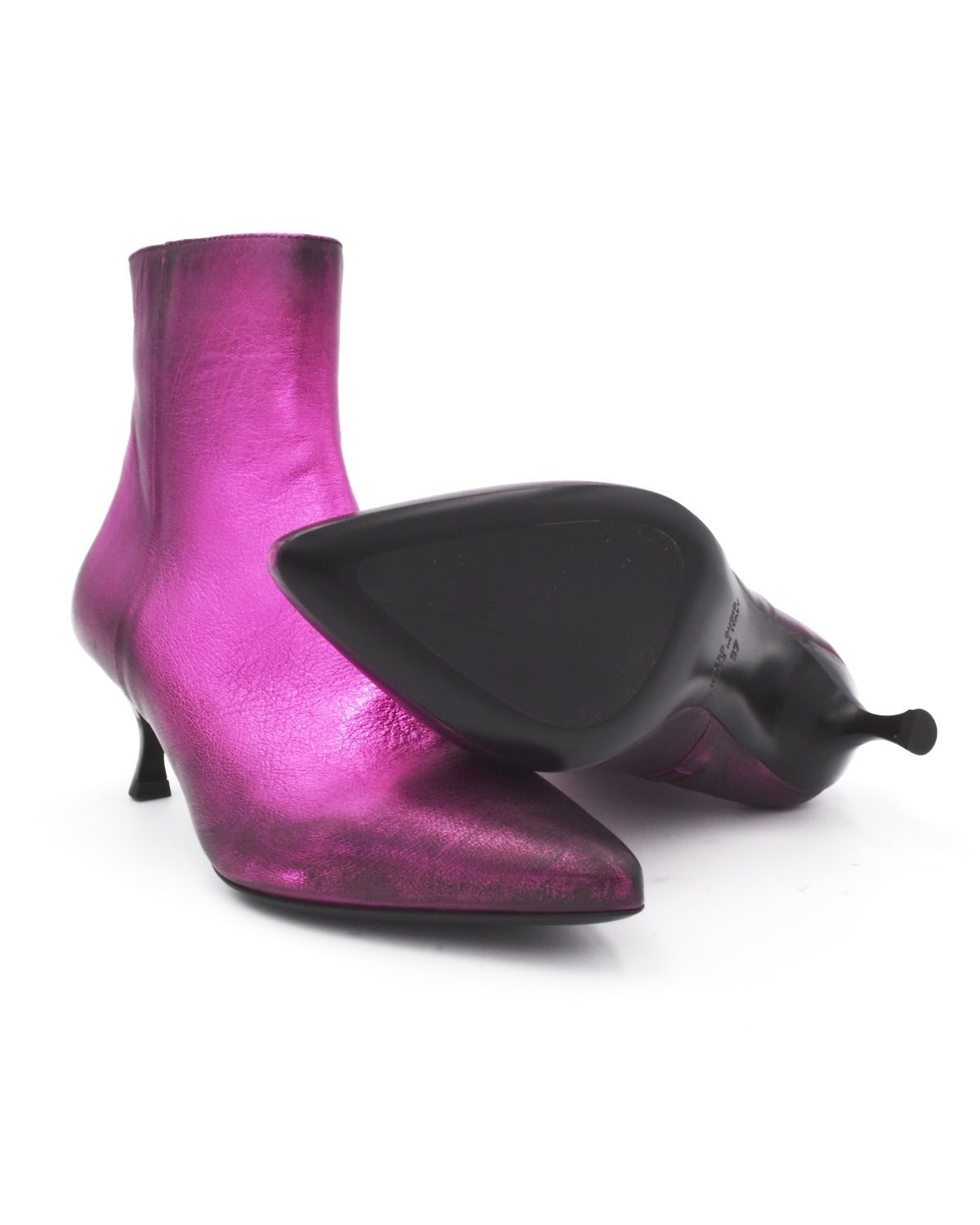 Strategia Pink Kitten Heel Boot