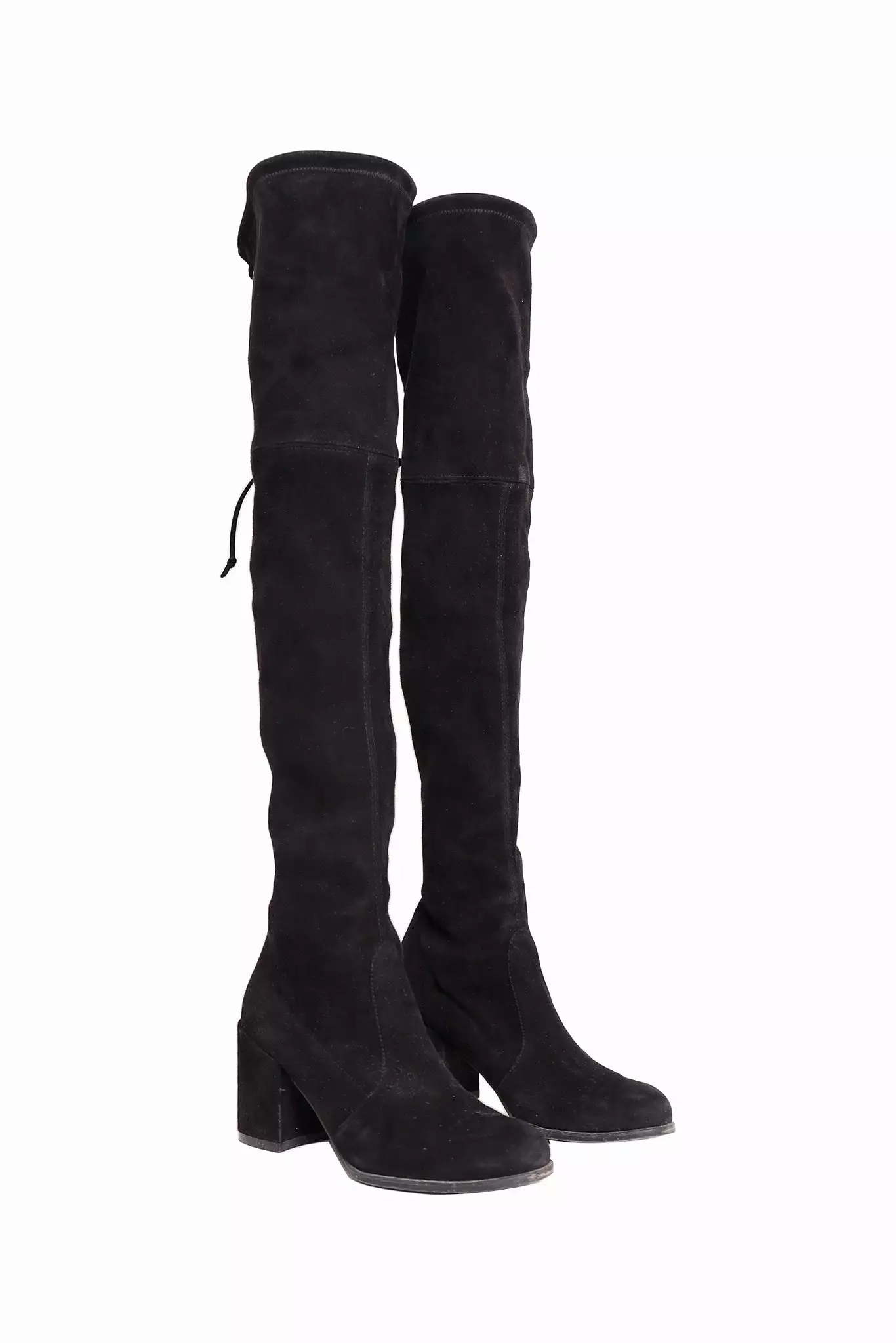 Stuart Weitzman Black Suede Knee High Boots Size 36