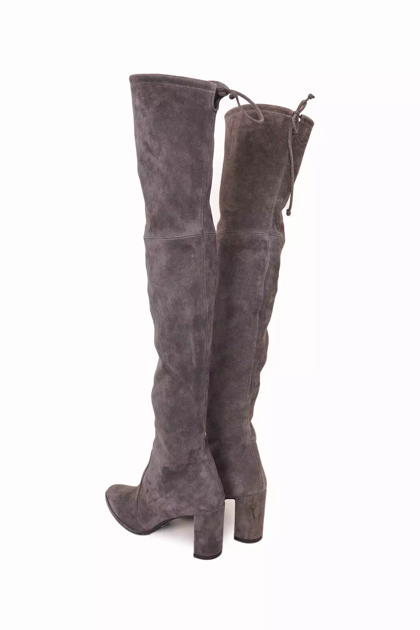 Stuart Weitzman Grey Suede Highland Boots Size 9