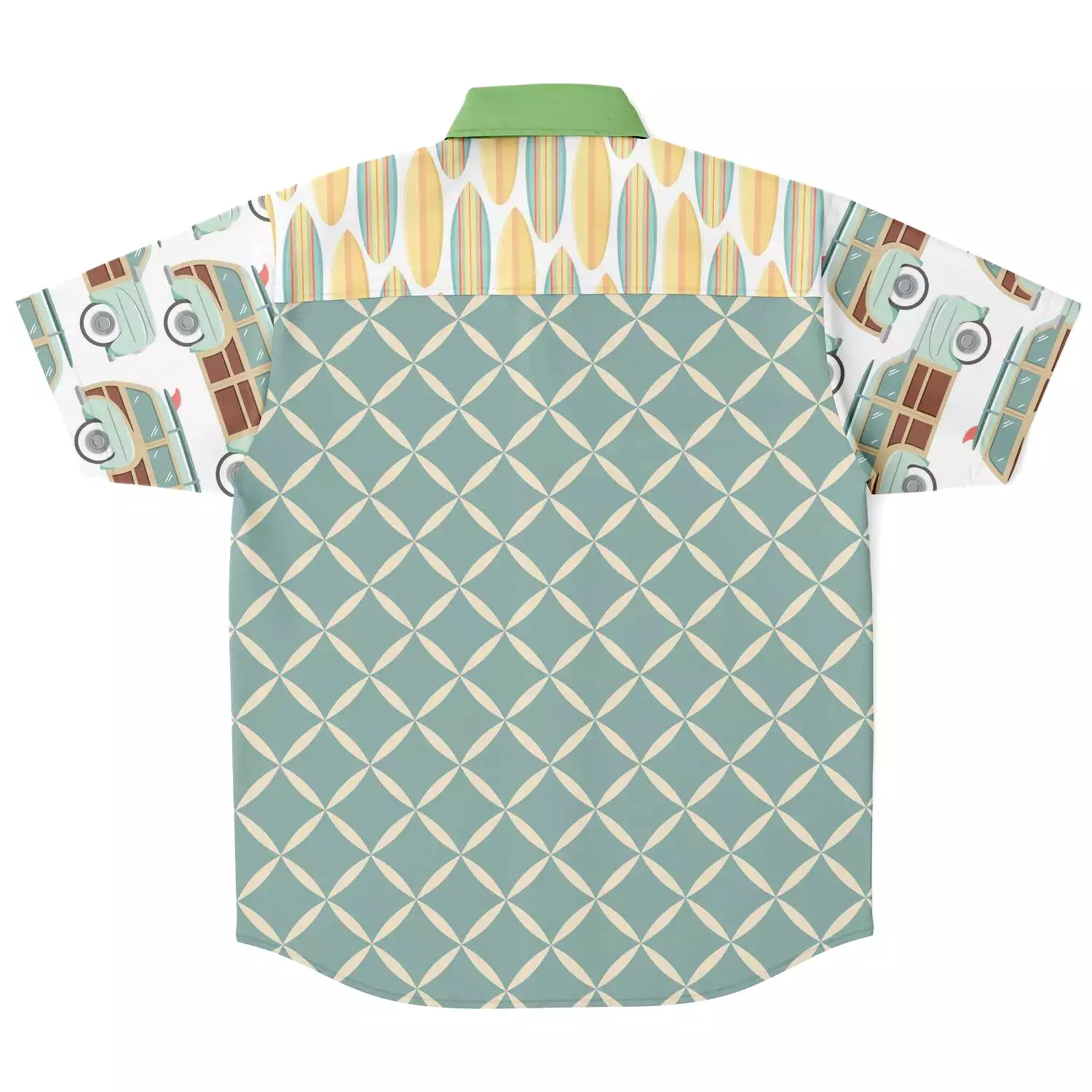 Summer Juxtapose Short Sleeve Button Down Shirt