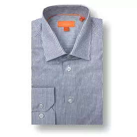 TALLIA ORANGE - MENS STRIPED JACQUARD DRESS SHIRT TRUE GREY