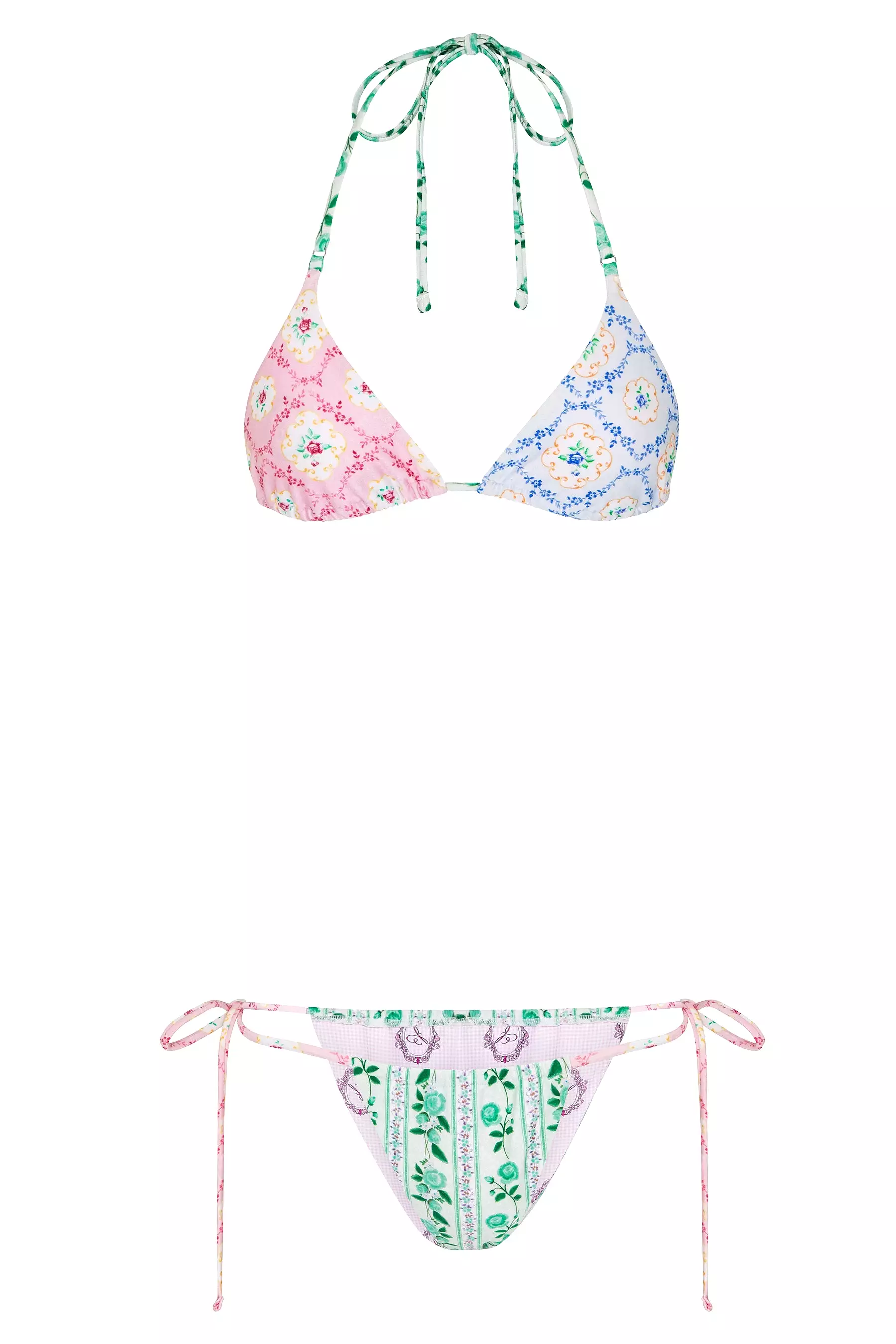 Tea Cup Triangle Bikini Top