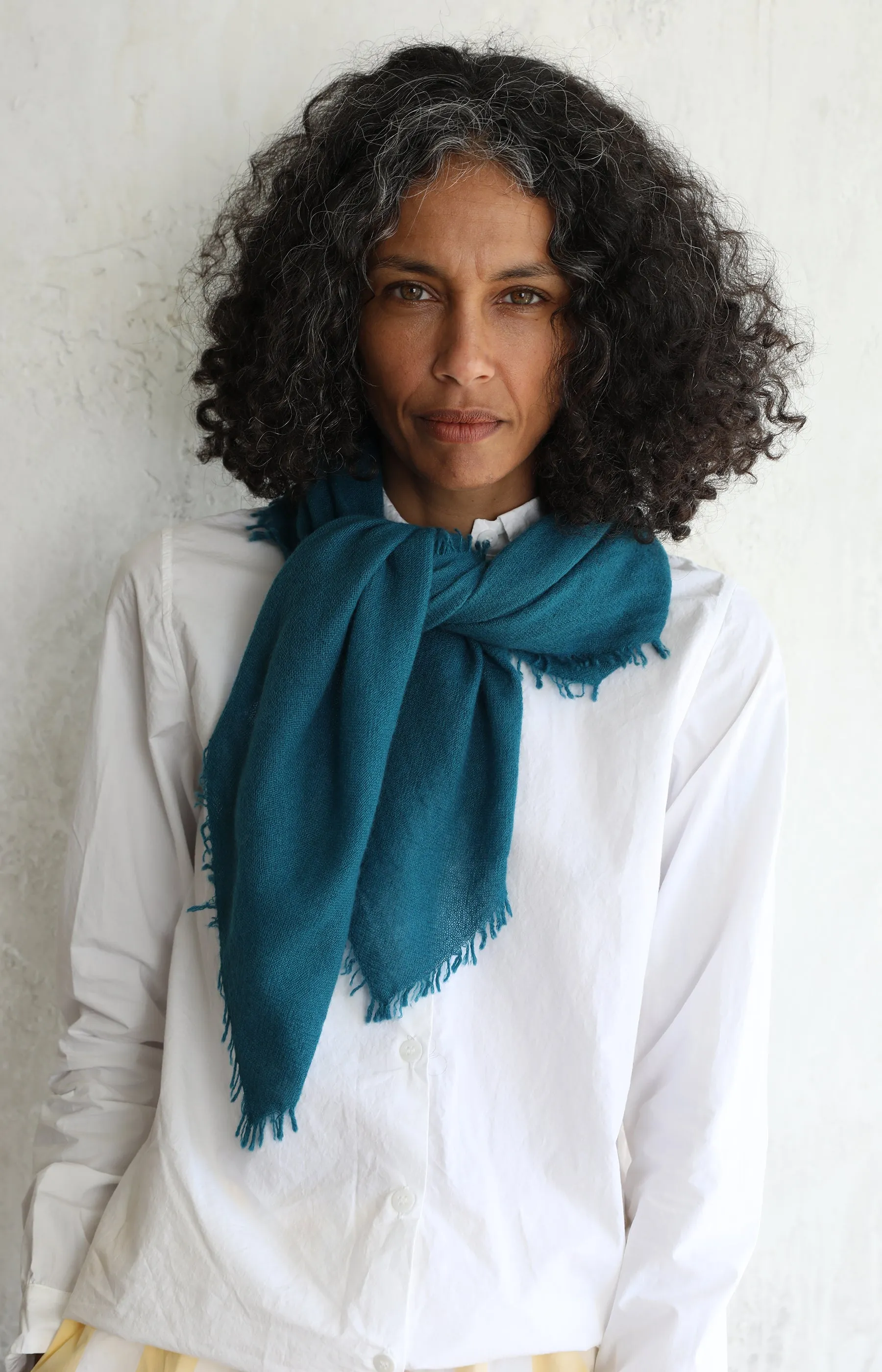 Teal Cashmere Scarf