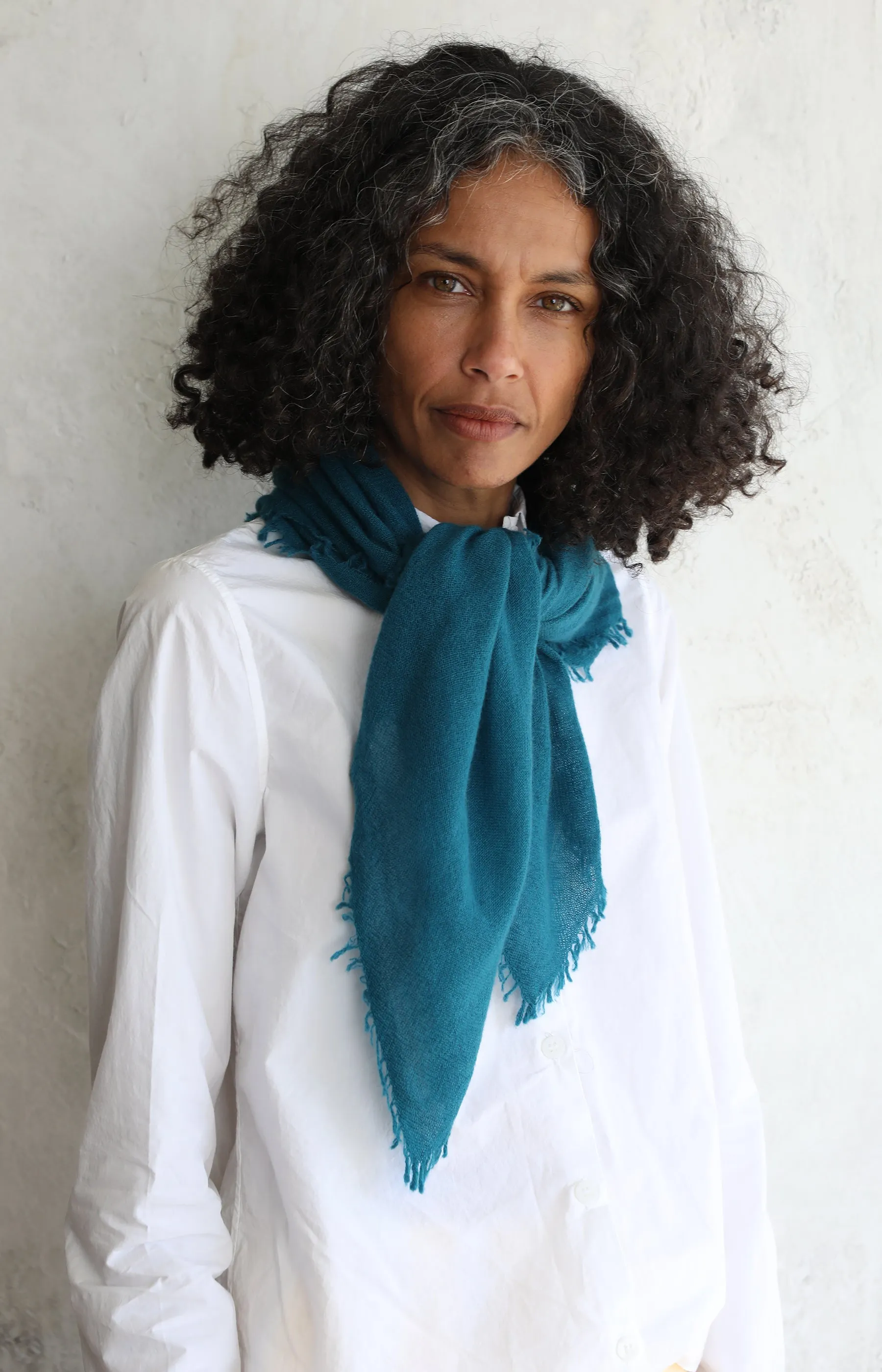 Teal Cashmere Scarf