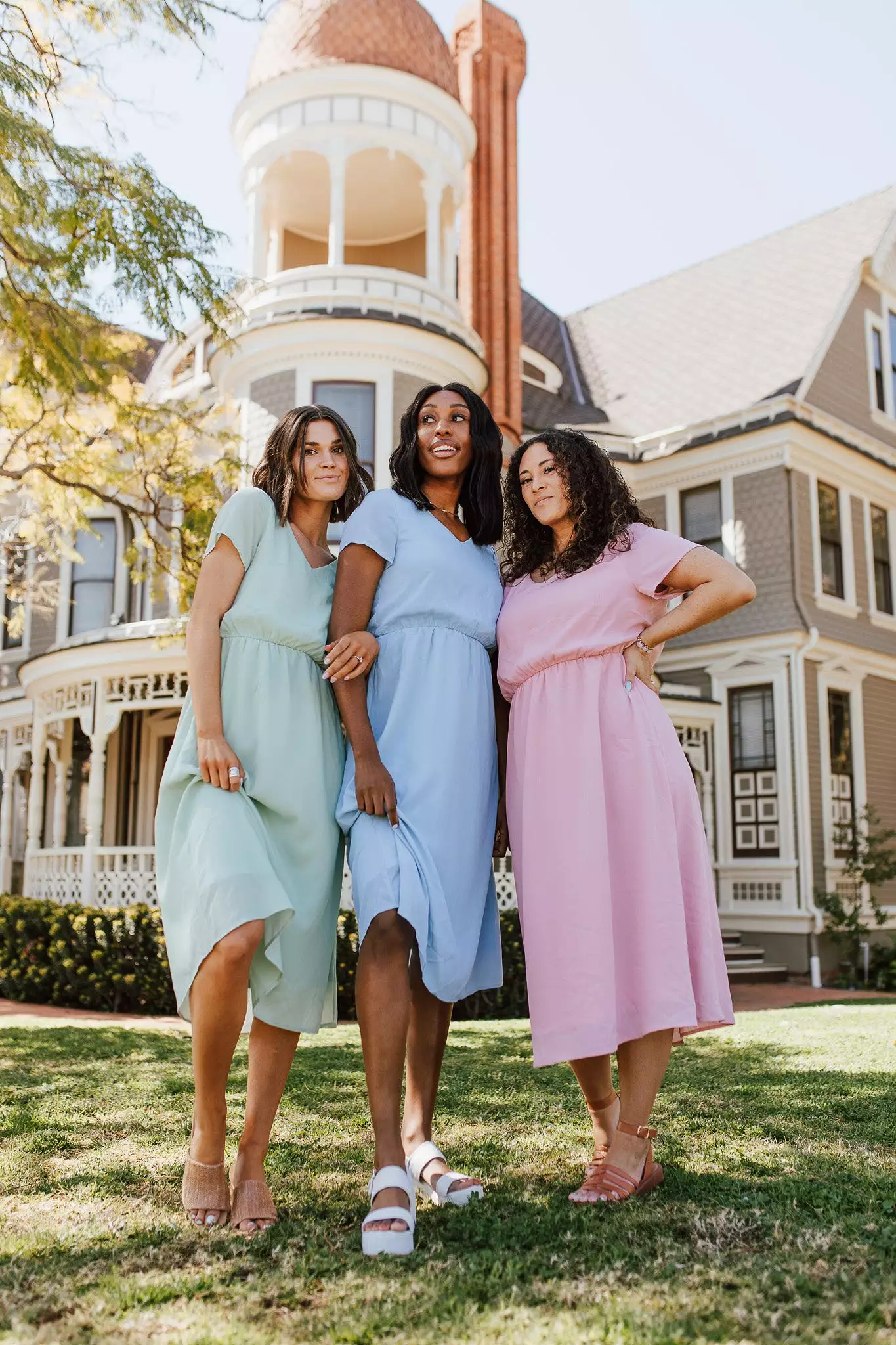 The Derby Dress in Blush