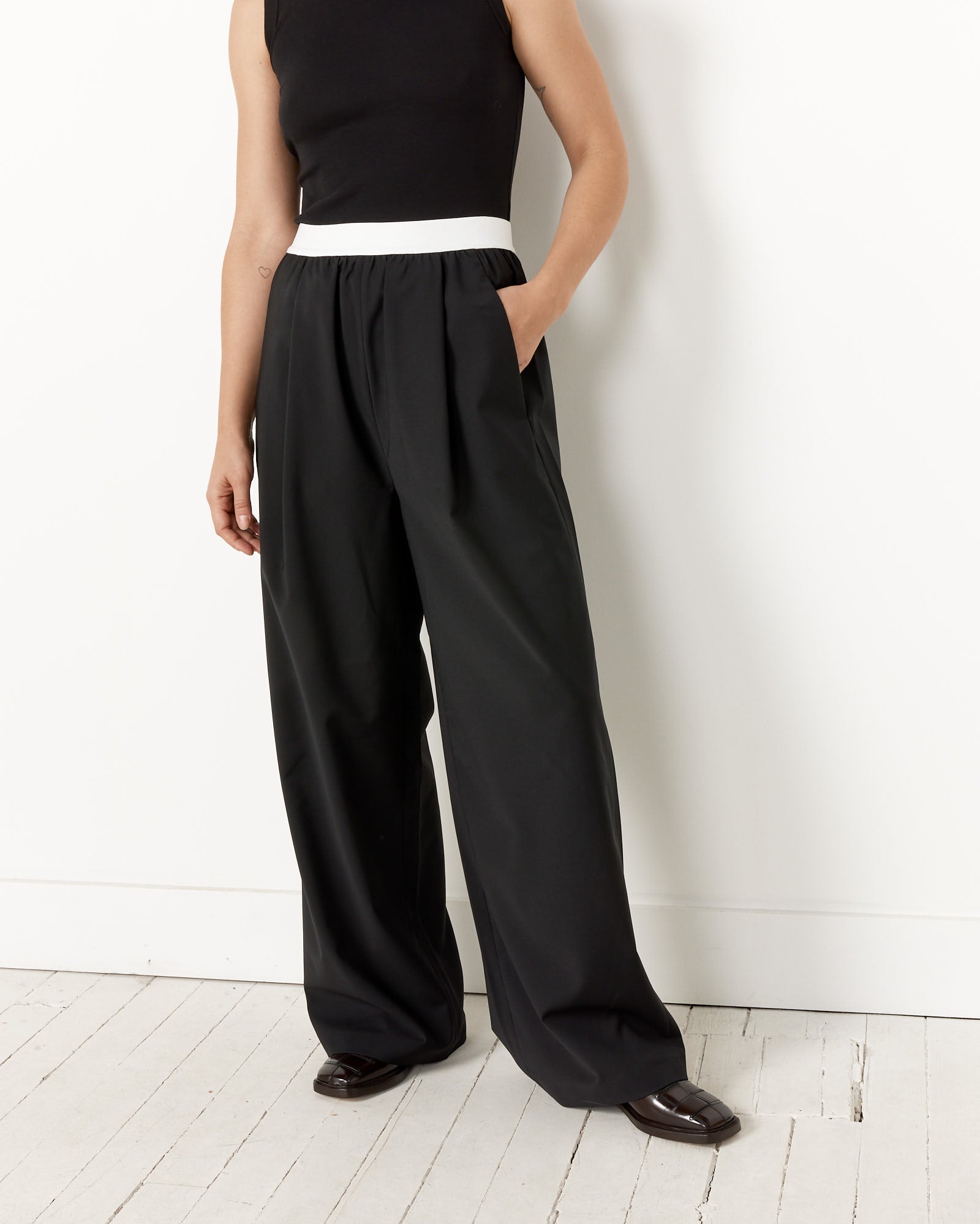 Tropical Wool Pullon Pant