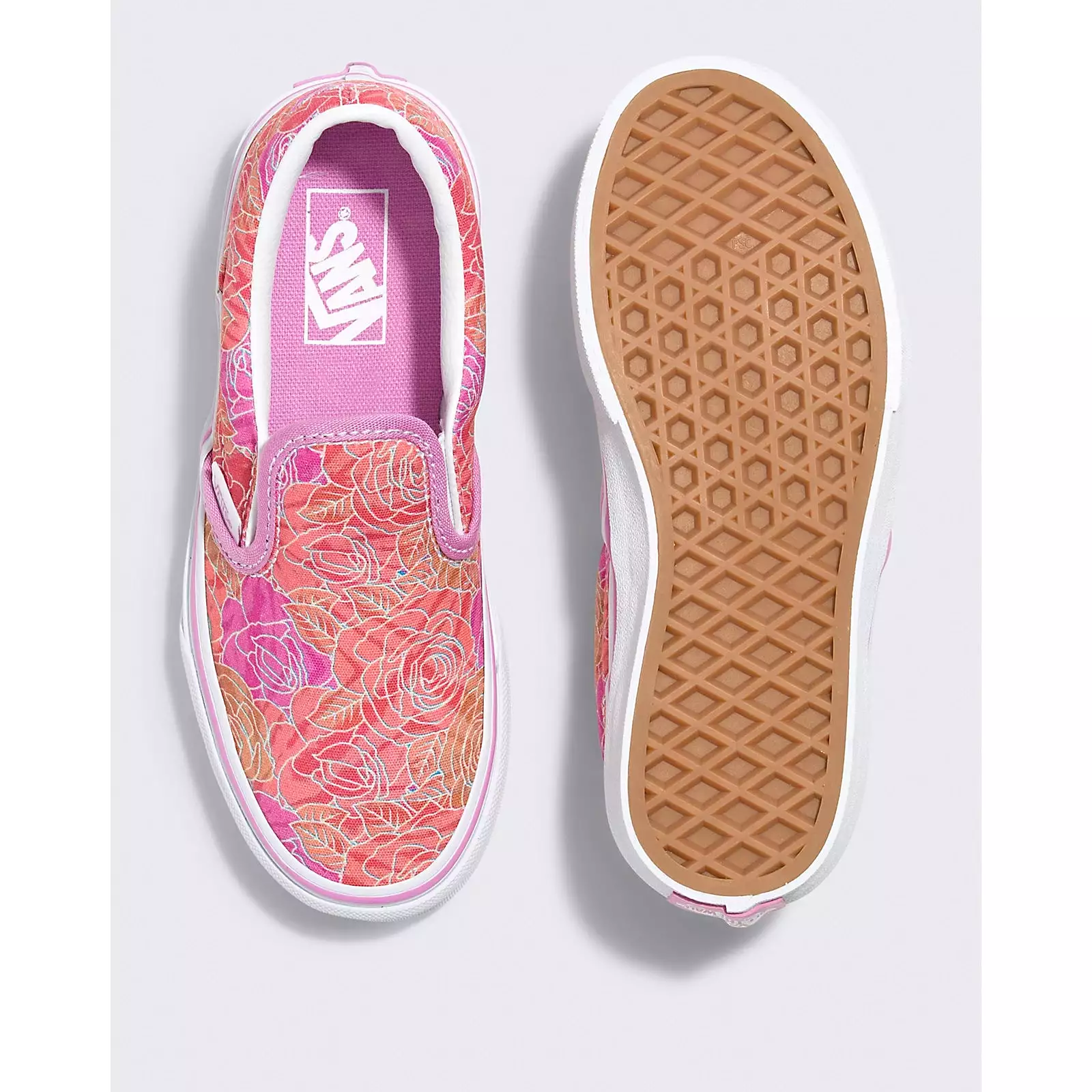 VANS Color Rose Camo Classic Slip-On Children's Sneaker