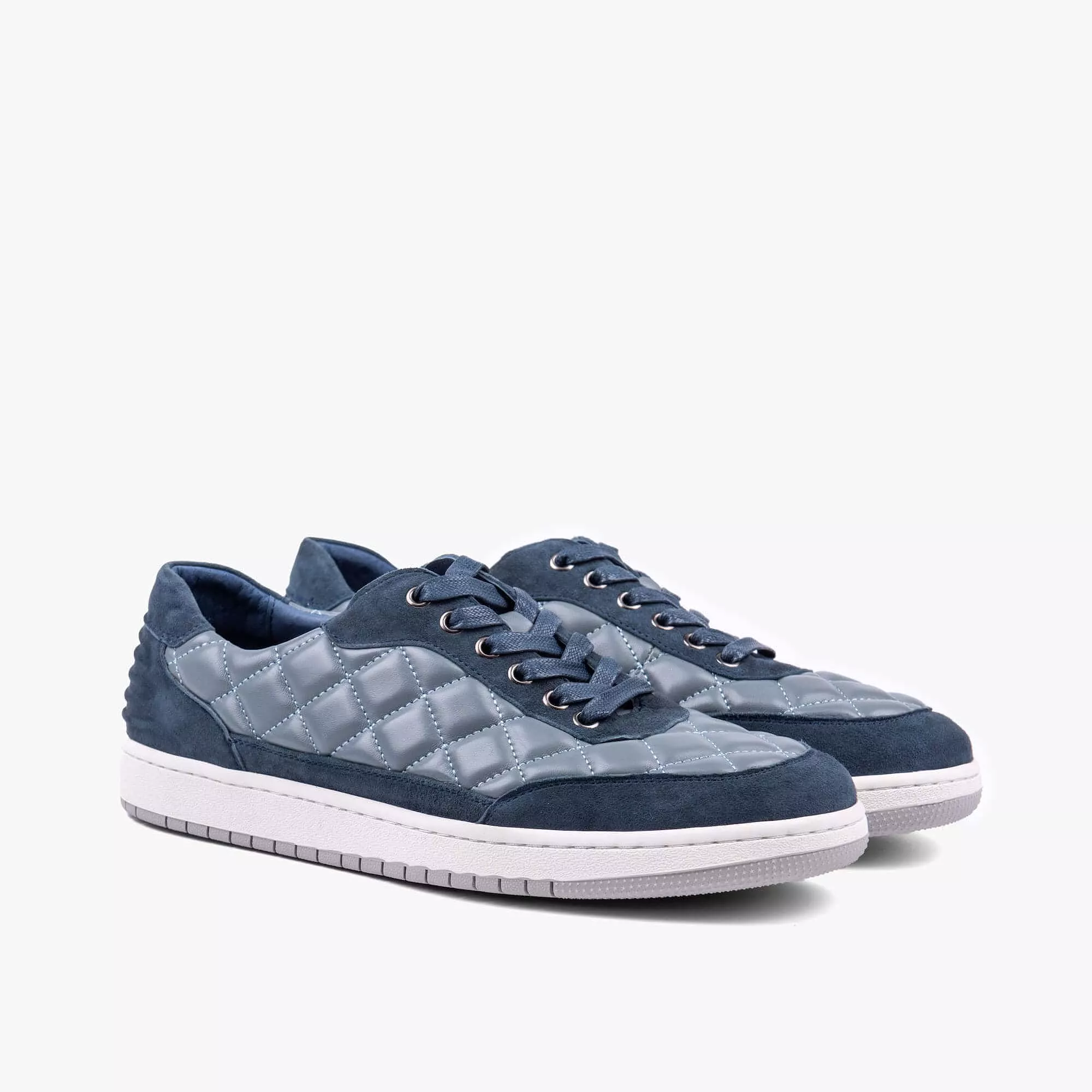 Varro Navy Leather Sneakers