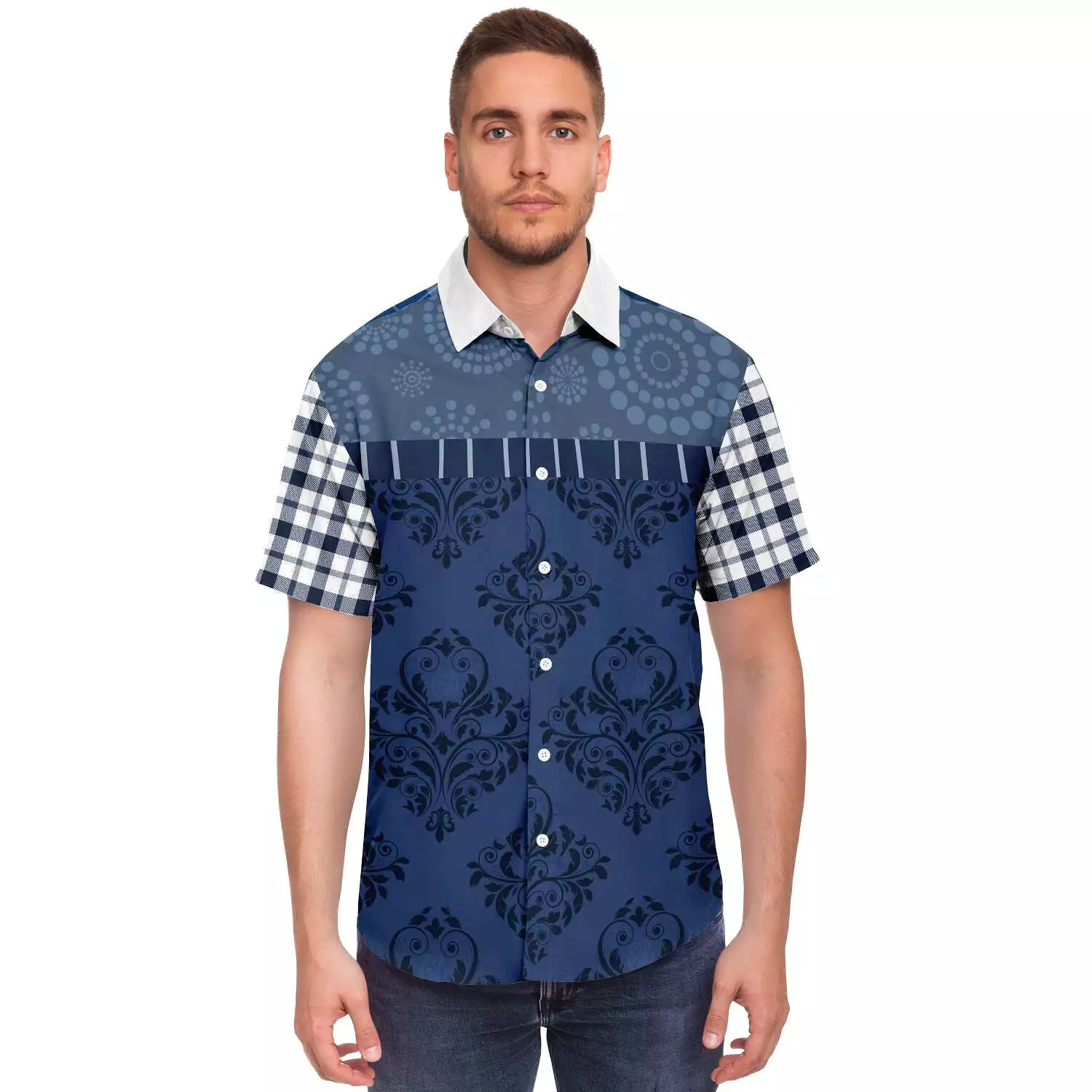 Victorious Short Sleeve Button Down Shirt