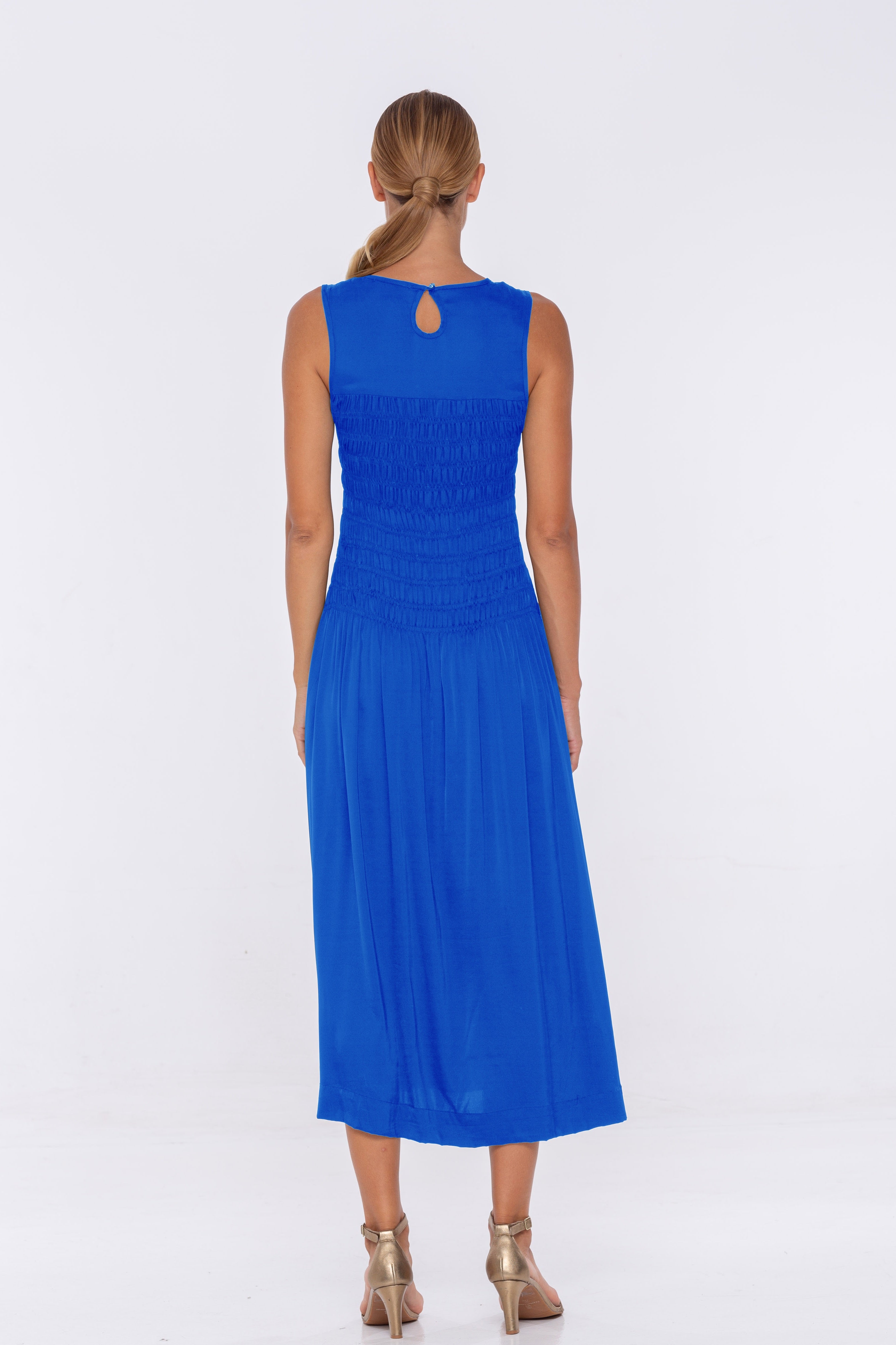 Will You Be Mine Dress - Cobalt