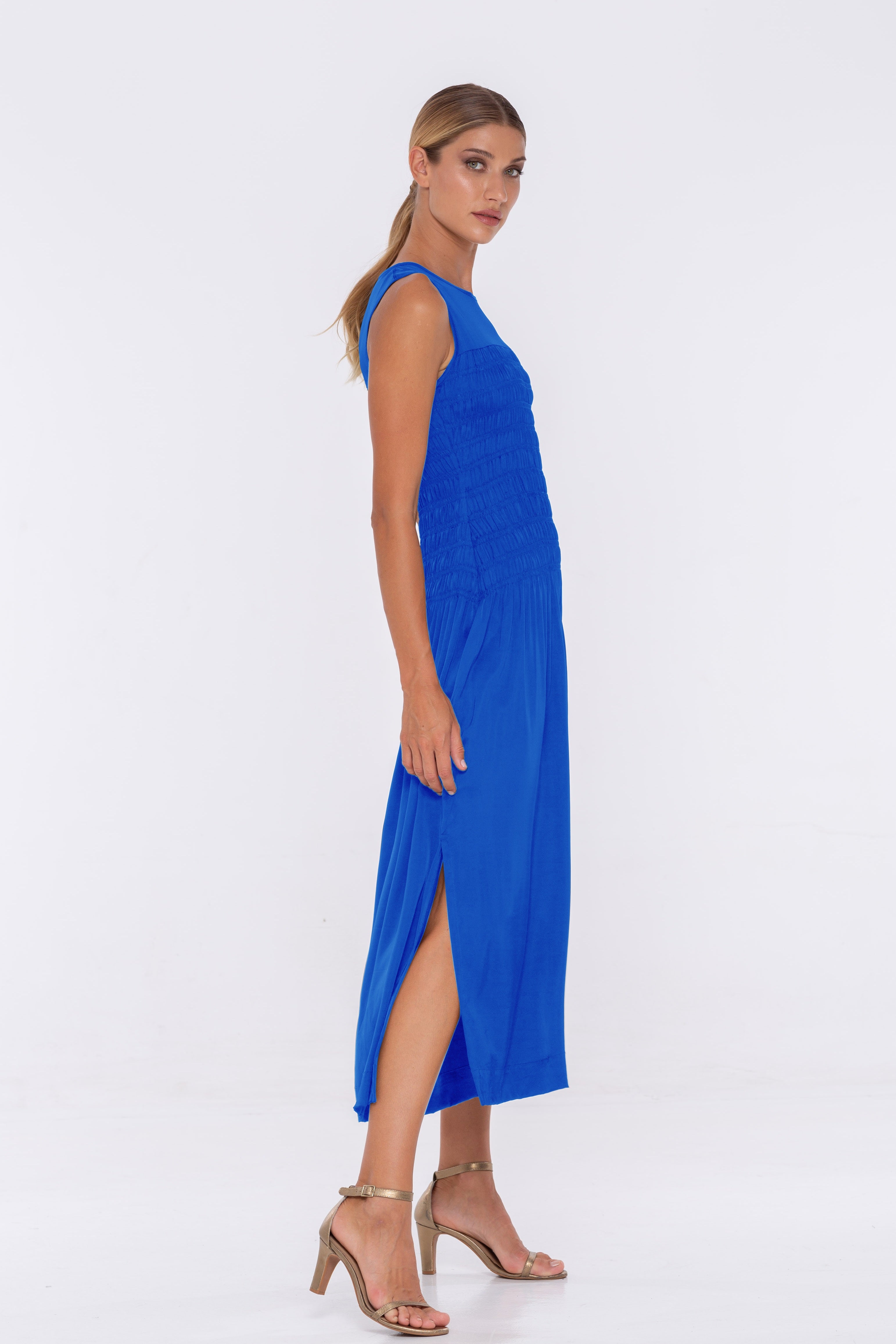 Will You Be Mine Dress - Cobalt